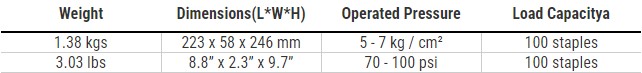 LU-9240LAC 18 GA Medium Crown Stapler, Light Duty