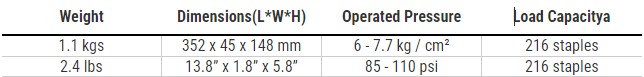 LU-1116.1AUTO-LM All Series Auto-Fire Stapler, Long Magazine