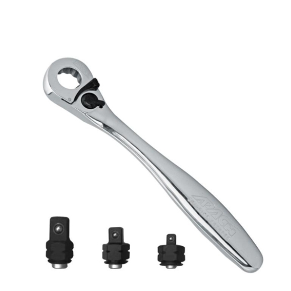 AH004A611 4PCS 17H(3/8＂DR.) APACH INSERT-SNAP WRENCH & QUICK-RELEASE ADAPTOR SET